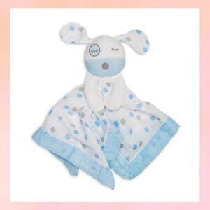lulujo Baby Muslin Lovies Toy, Blue Puppy